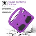 thumbnail image 3 of Allytech Children-Friendly Cover for iPad Mini 6 Case 2021 8,3 inch, Light EVA Shockproof Protective Handle Grip Slim Foldable Kickstand Kidsproof Case for iPad Mini 2021(6th Gen 8.3"), Purple, 3 of 7