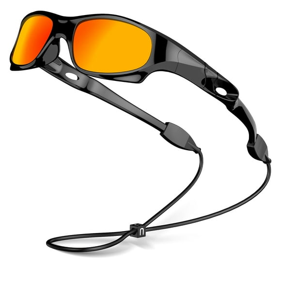 Gafas de sol VATTER para niños con protección polarizada UV400 modelo 816 Negro/Rojo