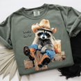 thumbnail image 4 of Funny Western Raccoon Tshirt Howdy Darlin Shirt Design Cute Cowgirl Animal Clipart Halftone Rodeo Aesthetic Graphic Country Vintage Tee, 4 of 6