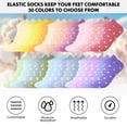 thumbnail image 3 of Loritta 30 Pairs Ankle Socks for Women Colorful Low Cut Socks Bulk Pack Womens Socks Size 9-11, 3 of 7