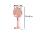 thumbnail image 3 of Ventilador de mano con carga USB, pantalla digital inteligente, silencioso y de bajo ruido, cinco modos de energía eólica, iluminación incorporada, mini ventilador portátil para exteriores Akmoler, 3 of 9