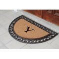 thumbnail image 2 of A1HC Natural Coir Monogrammed Door Mat For Front Door, 30"x48", Anti-Shed Treated Durable Doormat for Outdoor Entrance, Heavy Duty, Low Profile, Easy to Clean, Long Lasting Front Porch Entry Rug, 2 of 3