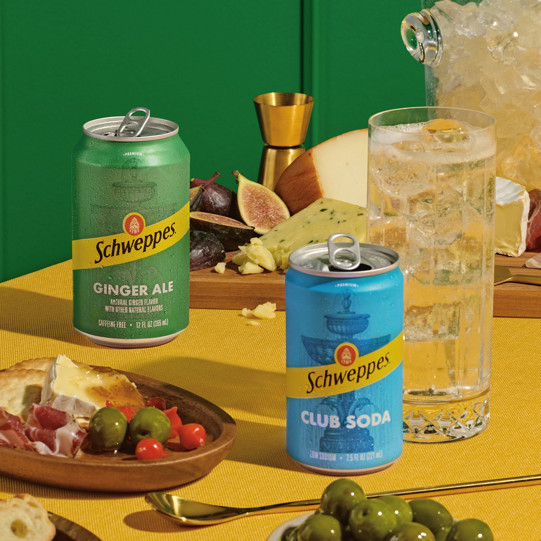 Schweppes Flavorful Ginger Ale Soda, 12 fl oz Cans, 12 Pack Case