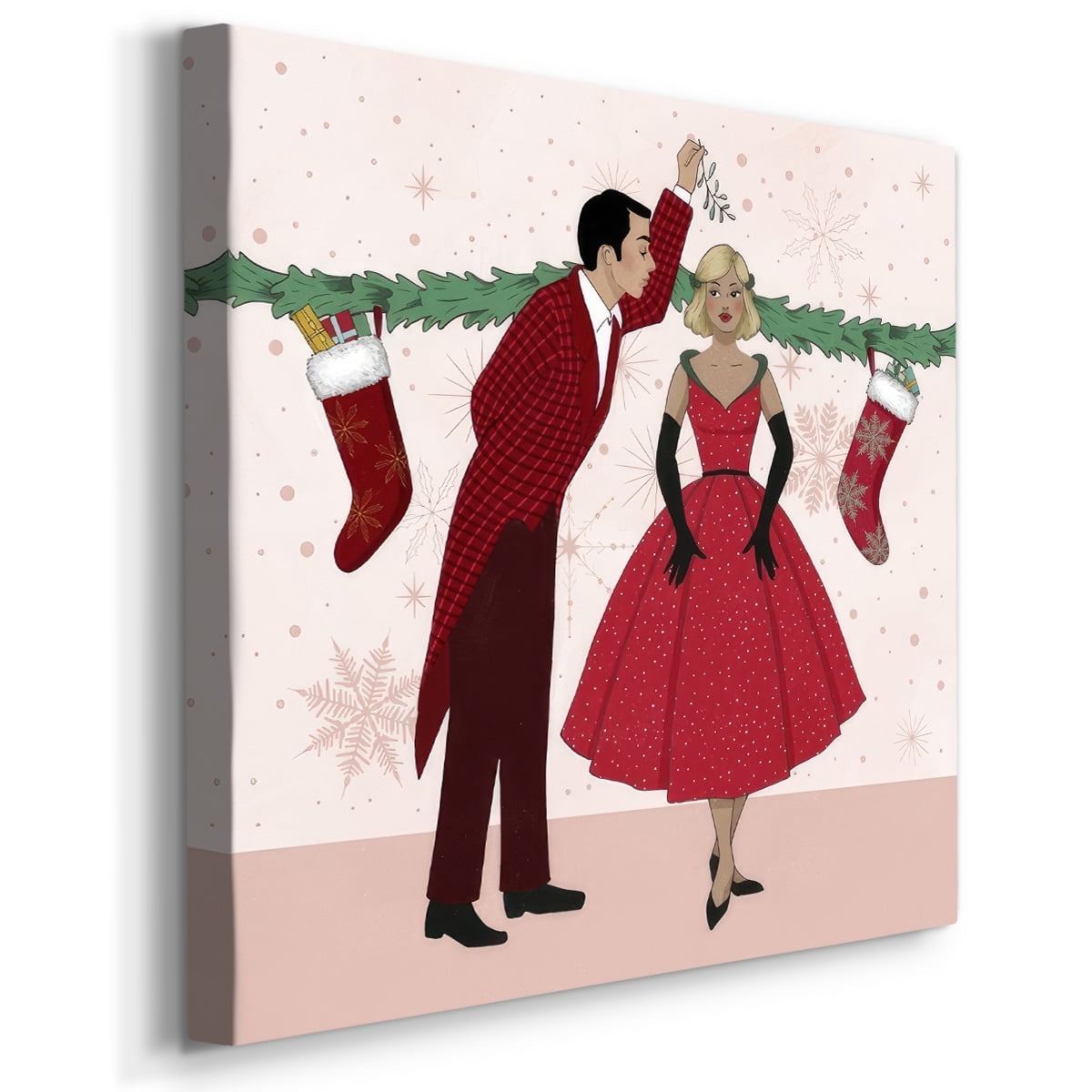 Holly Jolly Holiday III- Gallery Wrapped Canvas