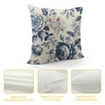 thumbnail image 4 of Wuche Blue Floral Pillow Covers Vintage Flower Blue White Decorative Throw Pillow Covers Chinoiserie Pillowcases Square Cushion Covers For Couch Bed Sofa Chair Car Decor, 4 of 5