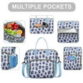 thumbnail image 2 of Pioneer Flower Floral Print Pattern Womens Lunch Box for Work,Insulated Large Lunch Bag for Tween and Teen,Loncheras Para Mujer,Leakproof Adult Lunch Bag for Work,Beach,Travel,Picnic,Camping, 2 of 7