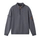 thumbnail image 1 of pstuiky camisetas de manga larga para hombre, Sudadera con capucha de trabajo para hombre, color liso, manga larga, cuello alto, cremallera de un cuarto Tops de hombre l, 1 of 4
