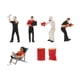 thumbnail image 1 of 7x Model People Repairman Personaje Muñeca Accesorio Decoración de, 1 of 9