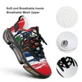 thumbnail image 4 of Dominican Republic Walking Shoes for Men Woman Lightweight Tennis Fashion Elastic Sports Shoes Cushion Basketball Shoes, 4 of 7