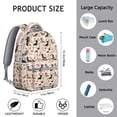 thumbnail image 6 of Dachshund and Flower Backpack for School,Cute School Bag,Schoolbag with Adjustable Shoulder Straps & Padded Back,15.3"x11"x7.1"., 6 of 6