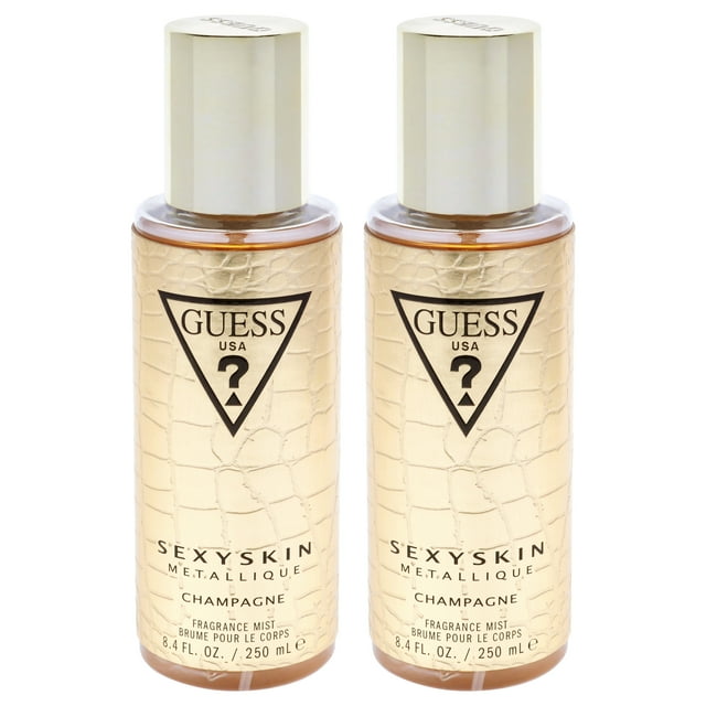 Perfume Guess Sexy Skin Metallique Champagne Mist, 250 ml, paquete de 2
