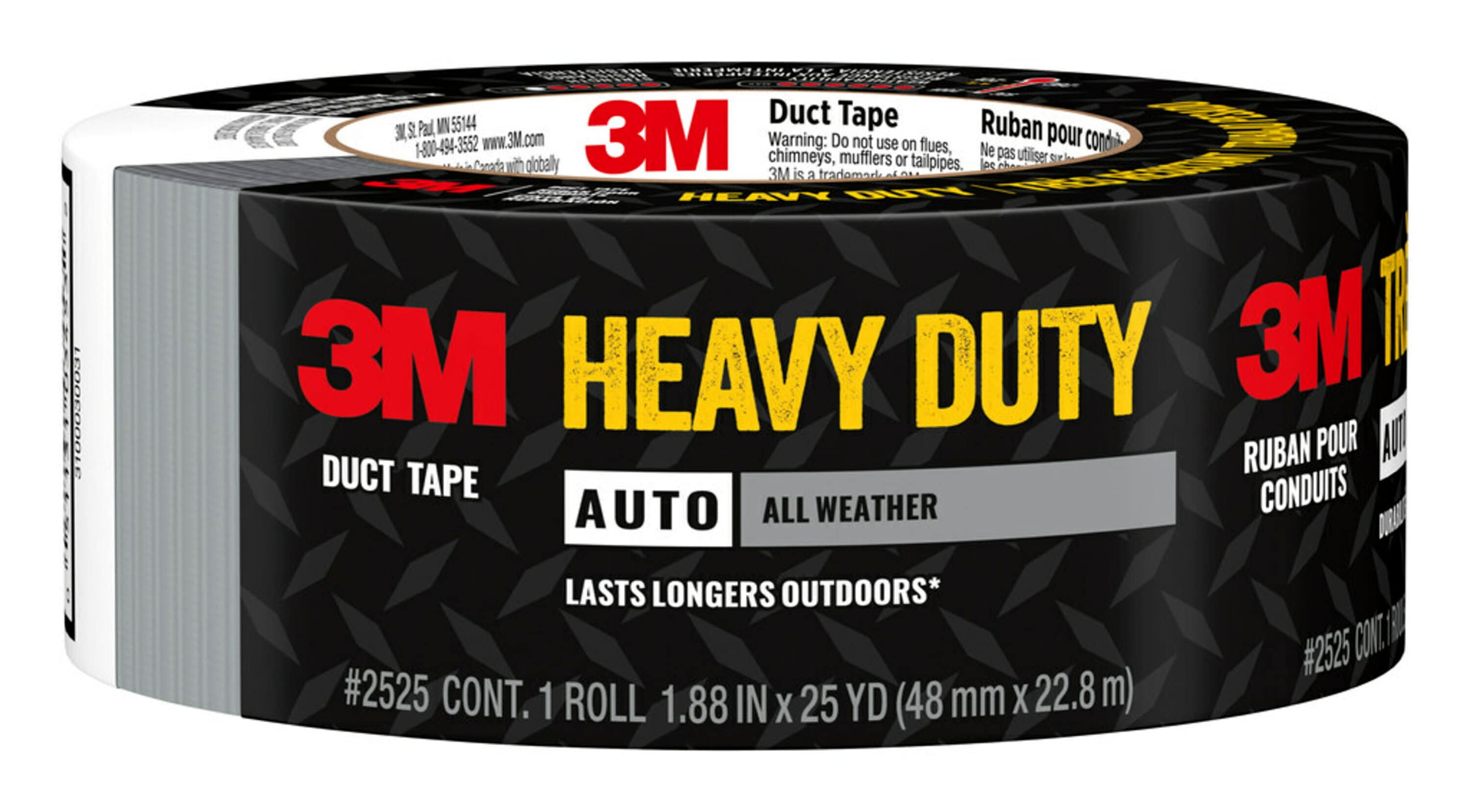 3M Automotive Heavy Duty All Weather Duct Tape , 1.88 in x 25 yd