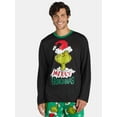 thumbnail image 6 of Dr. Seuss Merry Grinchmas Matching Family Pajama Set, 2-Piece, Men's, 6 of 9