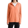 thumbnail image 2 of longantii Women's Sun Hoodies Lightweight Jacket for Women Zip Up UPF 50+ UV Shirt Long Sleeves Saffron XXXL, 2 of 6