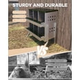 thumbnail image 3 of Chicken Nesting Box, 6 Compartment Roll Away Laying Box for Hens, Heavy-Duty Galvanized Steel, Front Egg Collection Tray, 6 Training Eggs Included, 3 of 6
