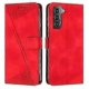 thumbnail image 1 of For Samsung Galaxy S21 5G Dream Triangle Leather Mobile Phone Case with Lanyard, 1 of 5