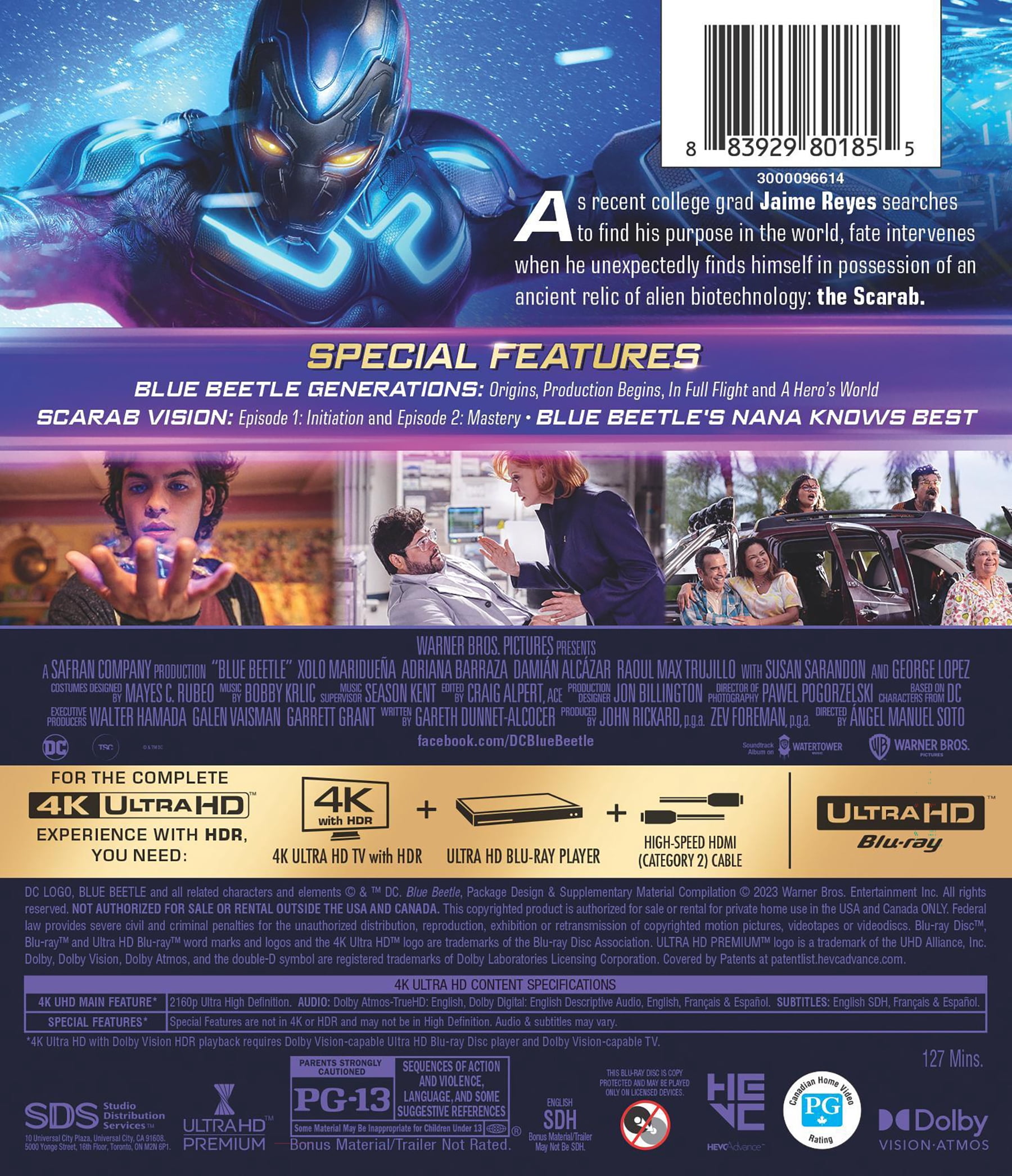 Blue Beetle (2023) (4K Ultra HD + Digital Copy)