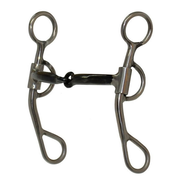 Diamond R  7/16 inch Argentine Smooth Sweet Iron Snaffle By Reinsman DR049