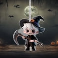 thumbnail image 1 of Halloween Pumpkin With 2D Flat Acrylic Backpack Car Pendant & Keychain – Festive Decor Accessories, 1 of 4