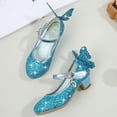 thumbnail image 6 of Gyratedream Girls Dress Shoes Wedding Princess Mary Jane Shoes Low Heel Flower Party Bow-Knot Perform Dance Shoes, 6 of 7