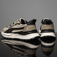 thumbnail image 2 of Men's White Low-Top Sneakers & Dad Shoes - - Round-Toe Casual Sneakers with Upper & Rubber Sole, Minimalist Outdoor, Gym, Daily Wear Sneakers for Year-Round (White), 2 of 7