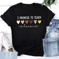 thumbnail image 1 of Teacher I Promise To Teach Unisex T-Shirt, Back To School Shirt, Teaching Motivation Shirt - As Picture - M, 1 of 2