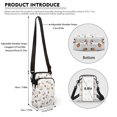 thumbnail image 6 of HELLHERO Christmas Reindeer with Adjustable Strap Crossbody Small Crossbody Bags 4.33x1.97x7.09 for Men, Women Polyester, 6 of 7