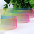 thumbnail image 4 of 0.98in by 50yd Wrapping Ribbon Transparent Rainbow DIY Satin Ribbon Craft Ribbon, 4 of 10