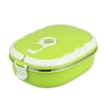 thumbnail image 1 of AMERTEER Box 900ML Stainless Steel Thermal Lunch Box Single Layer Food Containers with Thermal Insulation Arch Handle Leakproof Food Storage for Adult Kid Student Work School (Orange), 1 of 11