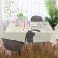 thumbnail image 5 of Yayeee Tablecloths for Rectangular Tables 54 x 54 inch Party Table Cover, Black Astronaut, 5 of 6