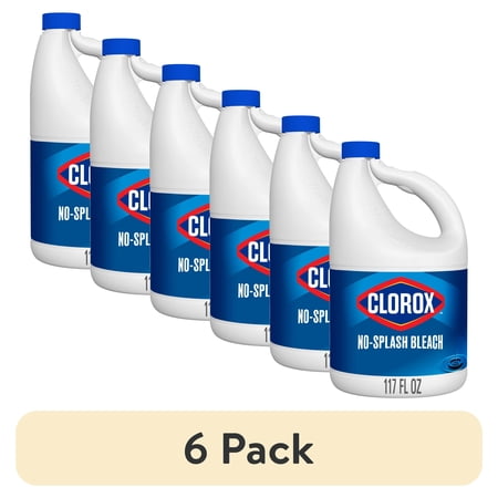 (6 pack) Clorox No Splash Bleach, 117 fl oz