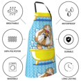 thumbnail image 5 of Kdxio Dog Takes a Bath in the Bathtub Apron with Pockets Adjustable Kitchen Aprons for Men Women Waterproof Aprons for Cooking,Drawing,Crafting, Baking Household Cleaning, 5 of 8
