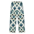 thumbnail image 2 of FORMRS Kids Pajama Pants with Pockets Size 13-14Y Boys Lounge Sleep Bottoms, Green Geometric Pattern, 2 of 8