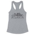 thumbnail image 1 of Skyline Atlanta Georgia Tank Top Fitted Racerback Women's Small Heather Grey, 1 of 5