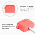 thumbnail image 2 of Étui pour Airpods Pro, Coque de Protection pour Airpods Pro, Étui de Chargement Sans Fil, Mignon Étui Air Pods 3 Accessoires de Protection en Silicone Porte-Clés/pompon/sangle (Corail Vivant), 2 of 8