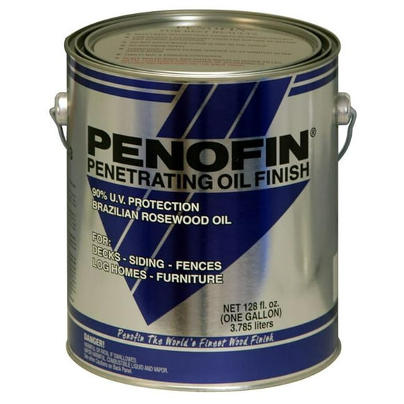 Penofin 1014312 1 gal Bleu Semi-Transparent Tache de Bois Pénétrante à Base d'Huile de Châtaignier - Pack de 4