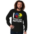 thumbnail image 5 of I Love Someone with Autism Puzzle Long Sleeve TShirt Men Women Brisco Brands M, 5 of 6