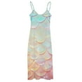 thumbnail image 5 of Mermaid Fish Scales Sleeveless Dress Women's Luxury Party Dress Birthday Dresses for Women, 5 of 7