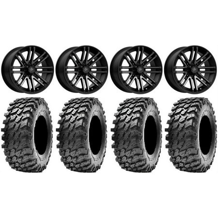 MSA Black Rogue 15 UTV Wheels 32 Rampage Tires Can-Am Maverick X3 / Honda Pioneer 1000 / Talon MSA Black Rogue 15 UTV Wheels 32 Rampage Tires Can-Am Maverick X3 / Honda Pioneer 1000 / Talon