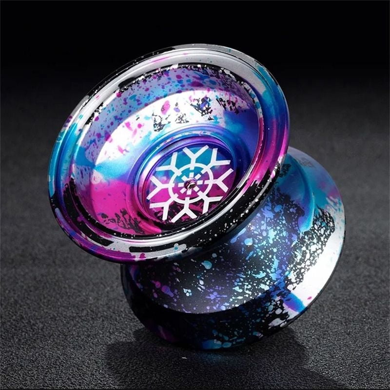Fashion 10 Ball Bearing Metal Yoyo Alloy Aluminum Unresponsive Yo Yo High Speed Spinning String Yoyo Ball Gift