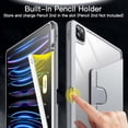 thumbnail image 5 of JETech Rotating Case for iPad Pro 12.9-Inch (2022/2021/2020/2018) with Pencil Holder, 360 Degree Rotation Protective Stand Cover Clear Back, Auto Wake/Sleep (Silver), 5 of 7