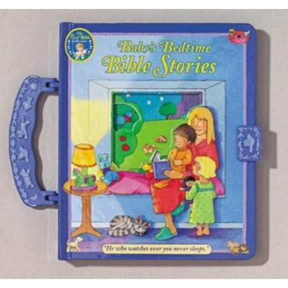 Pre-Owned The First Bible Collection Baby's Bedtime Bible Stories [With Board Book with Plastic Handle and Clasp] (Board book) 1575849089 9781575849089