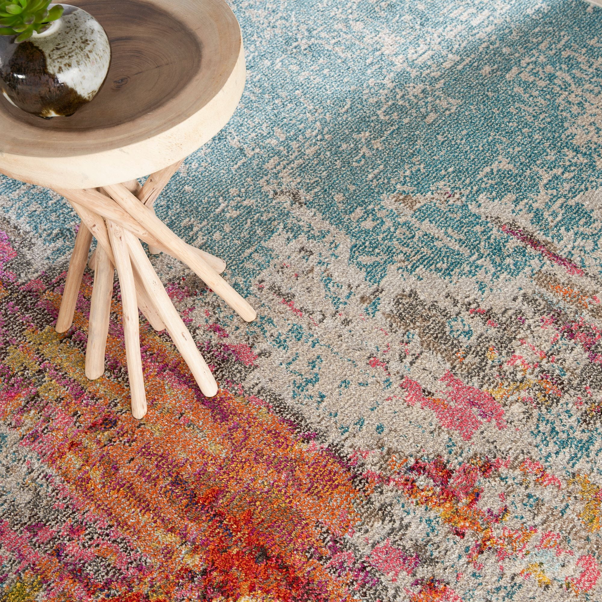 Nourison Celestial CES02 Indoor only Area Rug - Sealife 10' x 14'
