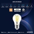 thumbnail image 7 of LUXRITE A15 Edison LED Bulb, 8.5W=60W, Dimmable, 4000K, 750 Lumens, Enclosed Fixture Rated, E26 Base, UL Listed 6 Pack, 7 of 7