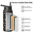 thumbnail image 2 of Halloween Stainless Steel 18oz Tumbler with Lid and Straw – Cute Skull Pumpkin Ghost Coffee Travel Mug – Insulated Cup Holiday Gift for Women Men, 2 of 6
