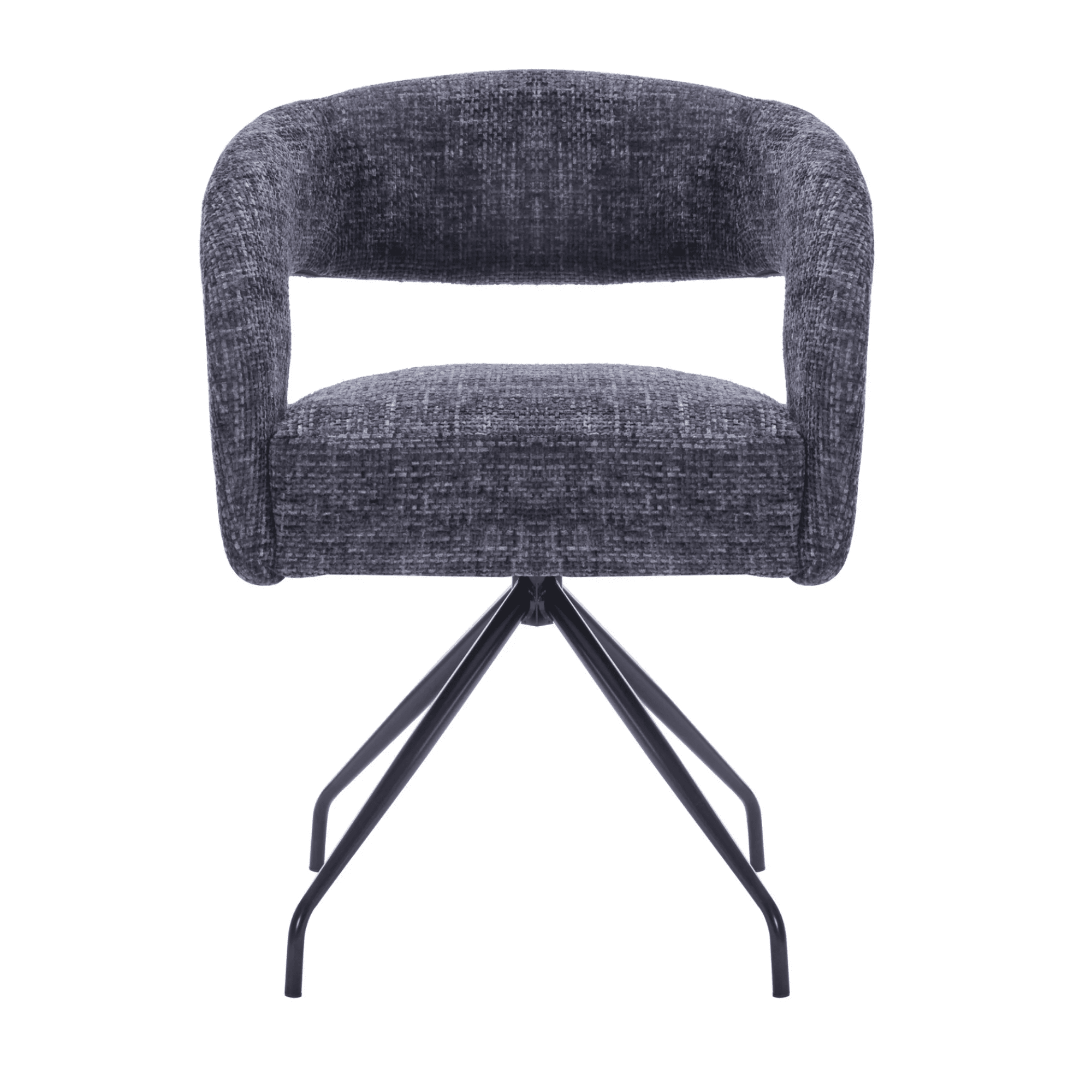 Impressions Vanity Kuromi Desk Chair - Velvet Swivel Makeup Chair With Adjustable Height, 360 Spin & Silver Base (Lilac)