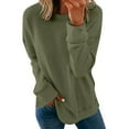 thumbnail image 1 of CNKOO Hauts pour Femmes Hauts à Col en Coton Chemises Décontractées Mode Manches Courtes Vert Armée G, 1 of 4