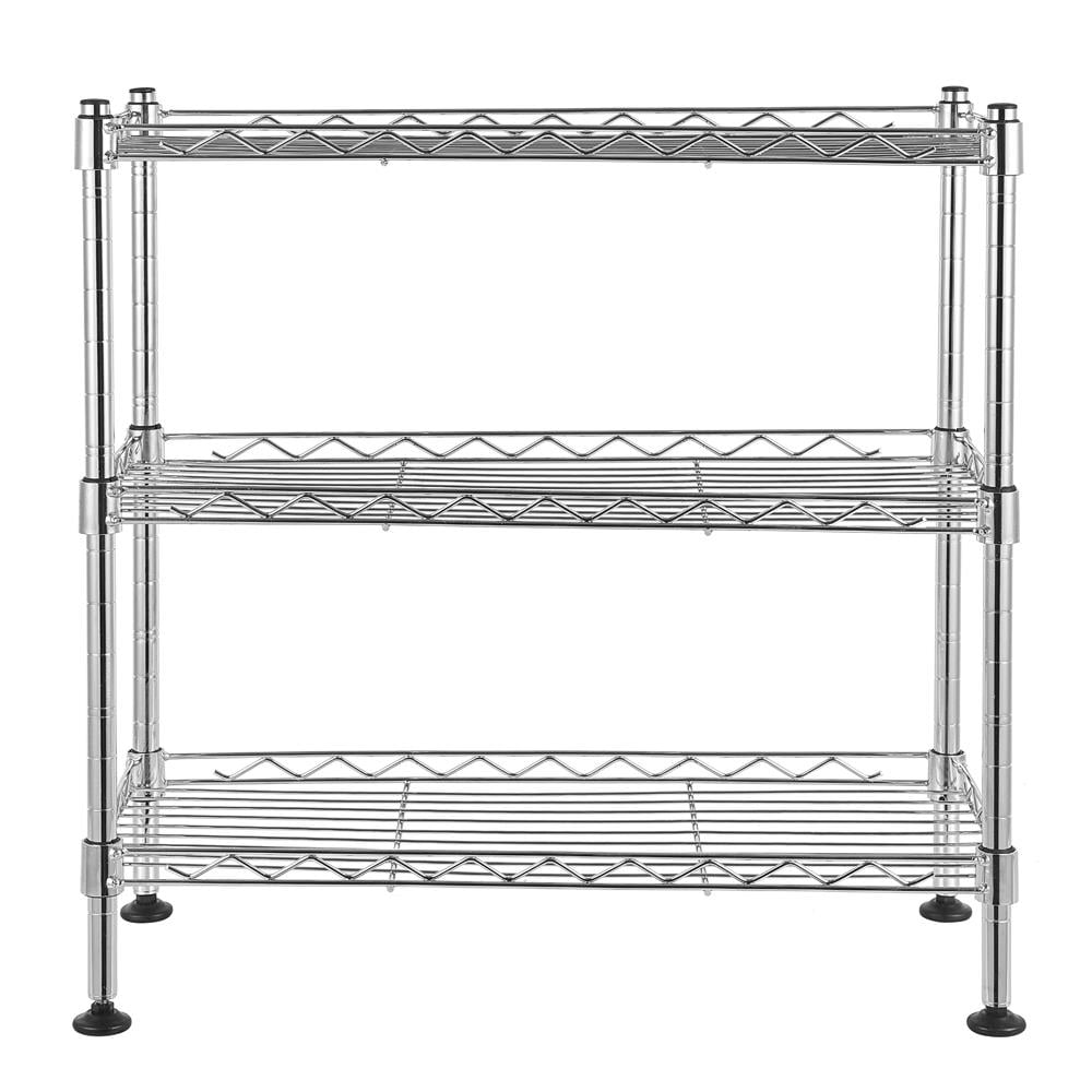 Zimtown 3 Tier Spice Storage Rack, Metal Wire Kitchen Shelving Unit ,18'' L x 8'' W x 18'' H