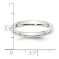 thumbnail image 5 of 925 Sterling Silver Rhodium-plated 3mm Comfort Fit Band Ring Size 11, 5 of 6