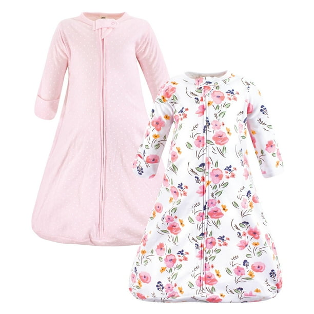 Saco de dormir portátil Hudson Baby de algodón con estampado floral de 12 a 18 m